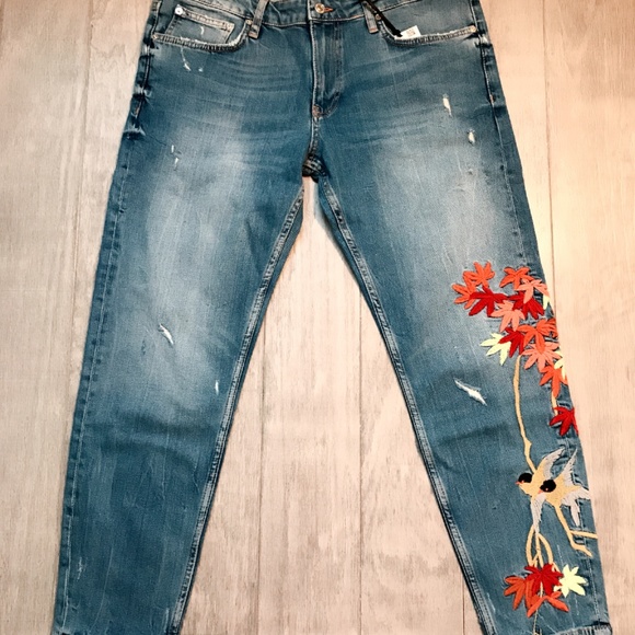 ZARA Boyfriend Jeans:Blue, US 6, 8,10/EUR 38,40,42 - Picture 3 of 5